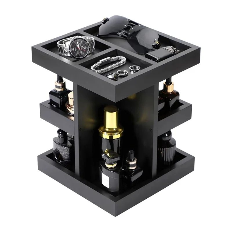Men's Cologne Organizer 3 Tier Large Capacity